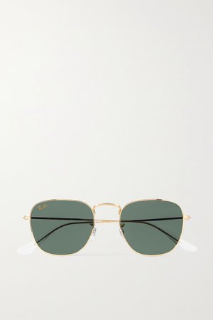 Gold Frank square-frame gold-tone sunglasses | Ray-Ban | NET-A-PORTER