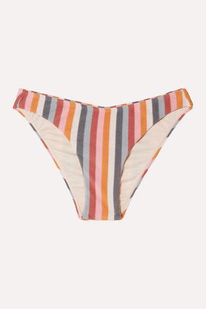 Peony - Net Sustain Striped Bikini Briefs - Pink
