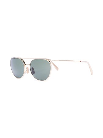 Celine Eyewear Round Frame Green Lens Sunglasses - Farfetch