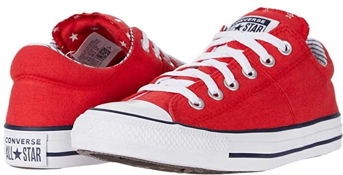 Chuck Taylor All Star Madison Americana - Ox (University Red/White/Obsidian) Women's Shoes