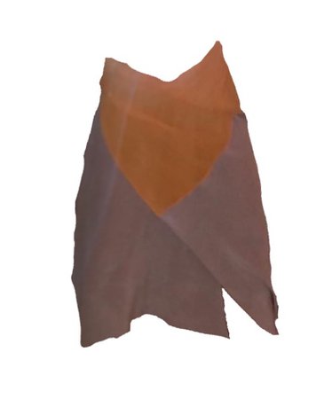 orange pink wrap midi skirt