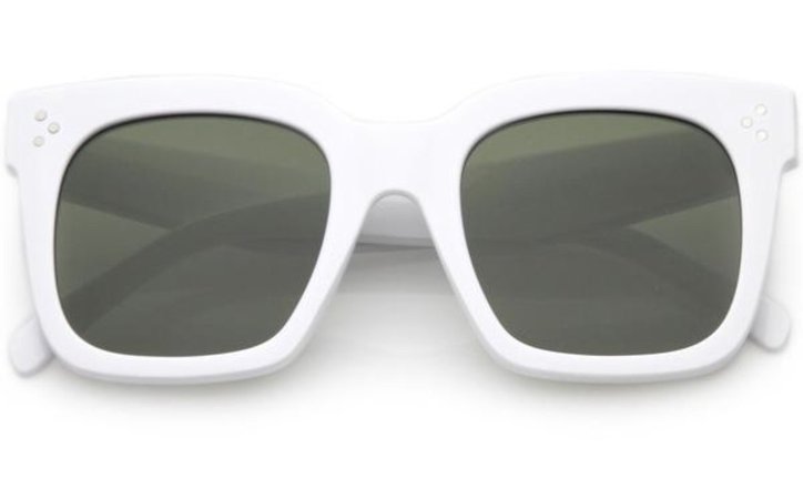 white rim sunglasses