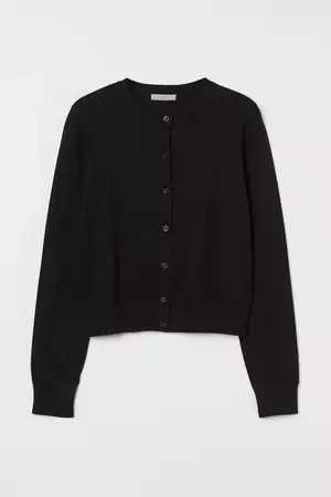 Fine-knit Cardigan - Black - Ladies | H&M CA