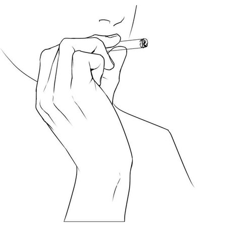 art smoking sketch