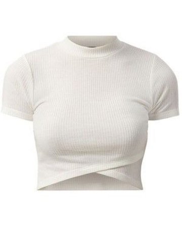crop top white shirt