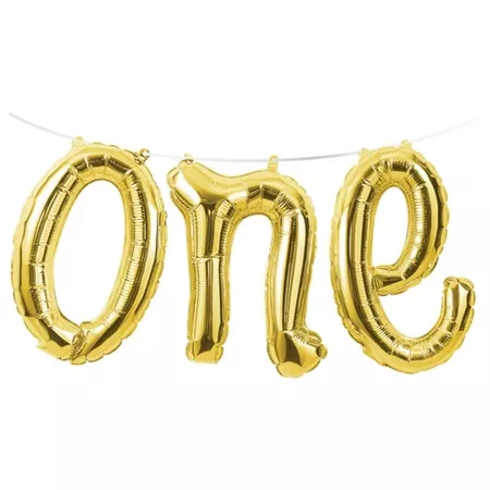 1st Birthday "One" Balloon Banner : Target