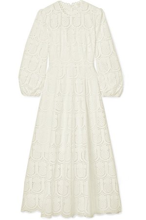 Zimmermann | Wayfarer broderie anglaise cotton midi dress | NET-A-PORTER.COM