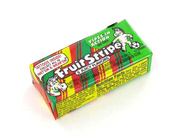 Fruit Stripe Gum | OldTimeCandy.com
