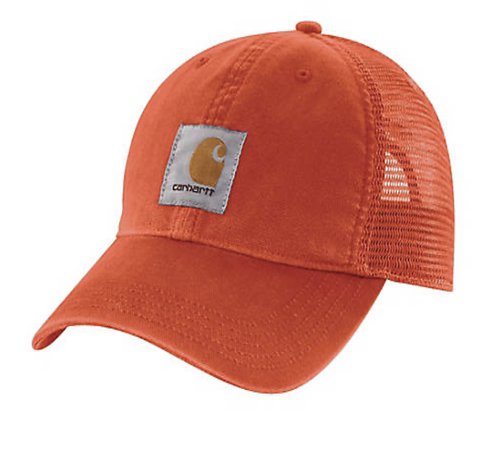 orange carhart baseball cap