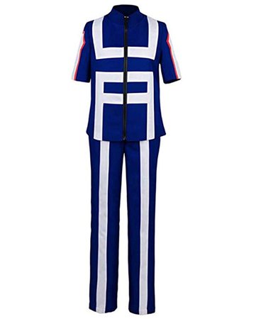 Amazon.com: ZeroGoo Bnha Mha My Hero Academia Cosplay UA Gymnastics Uniform Costume,with 3 Pack Deku Izuku Bakugou Uraraka Keychains: Clothing