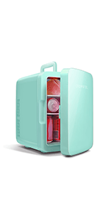 Amazon.com: CROWNFUL Mini Fridge, 10 Liter/12 Can Portable Cooler and Warmer Personal Refrigerator for Skincare, Food, Beverage, Medicine, Plugs for Home Outlet & 12V Car Charger Included, ETL Listed (White) : Home & Kitchen