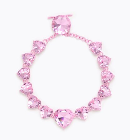 bimbaylola pink heart necklace
