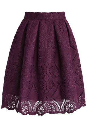 Purple Lace skirt