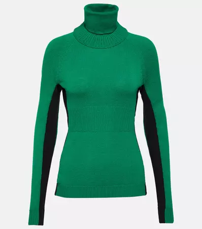 Wool-blend turtleneck sweater in multicoloured - Moncler Grenoble | Mytheresa