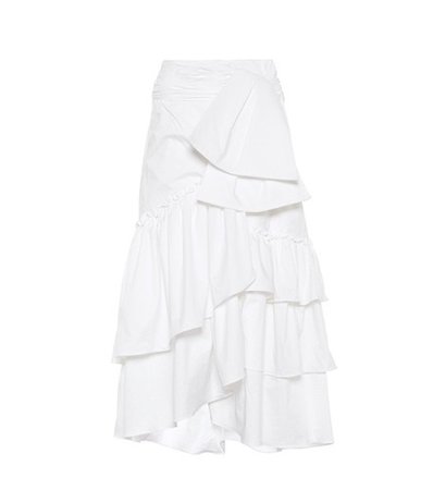 Roswell cotton poplin skirt