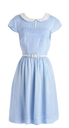 rebbie_irl’s blue polka dot dress | bea & dot/ modcloth