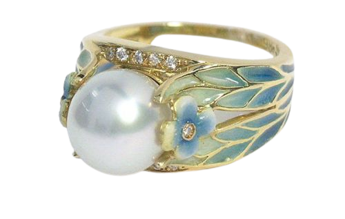 Art Nouveau ring, 1910.