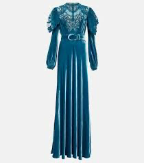 costarellos velvet gown