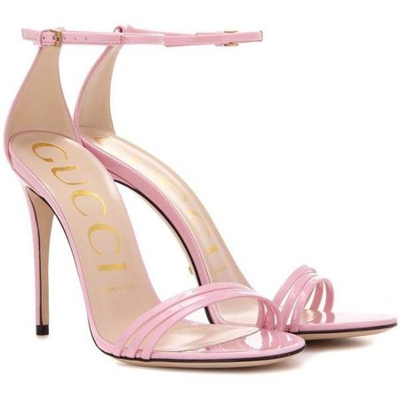 Gucci pink patent leather heels