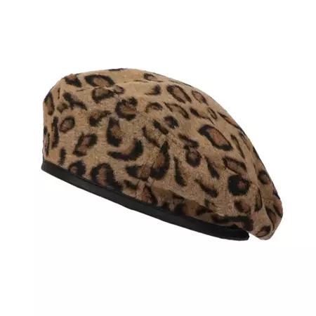 Leopard Beret Hat | BOOOGZEL CLOTHING – Boogzel Clothing