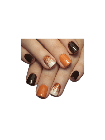 fall autumn colors nails manicure