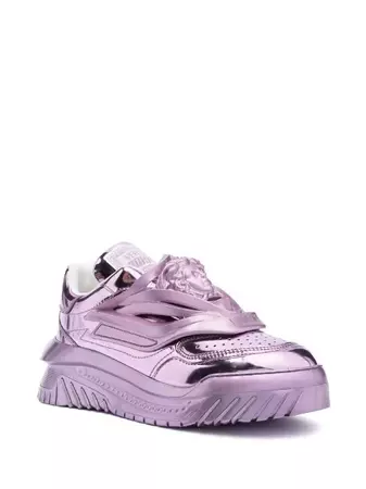 Versace Odissea Metallic Sneakers - Farfetch