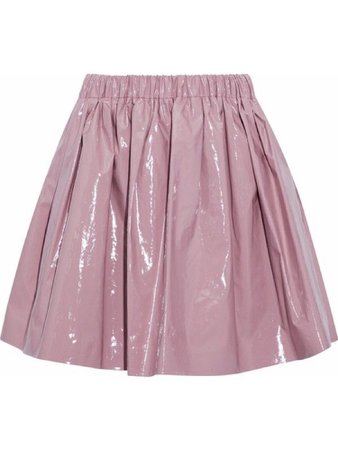 Pink latex skirt