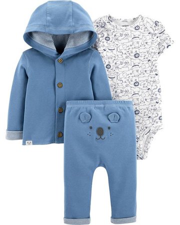 Baby Boy 3-Piece Koala Little Cardigan Set | Carters.com