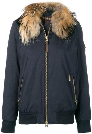 fur collar padded jacket