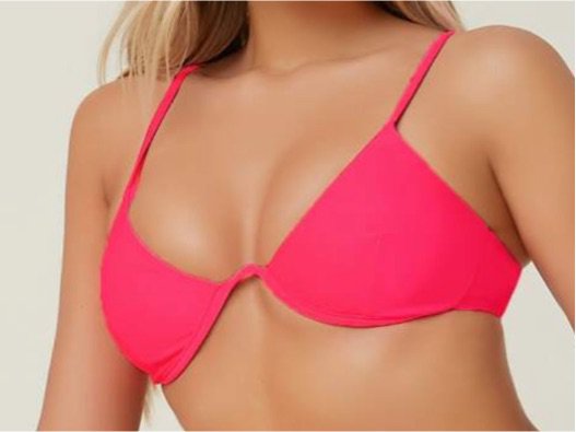 hot pink bikini top