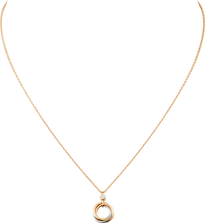 CRB7223500 - Trinity necklace - White gold, yellow gold, pink gold, diamond - Cartier