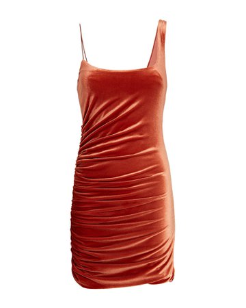 ALIX NYC Emmons Ruched Velvet Mini Dress | INTERMIX®