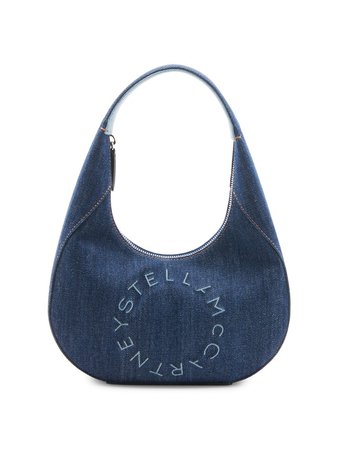 Stella McCartney Stella Logo Denim Shoulder Bag