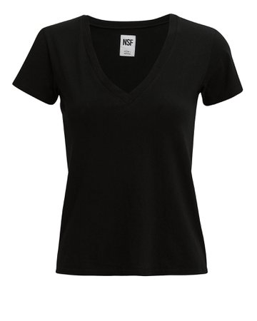 V-Neck Black T-Shirt