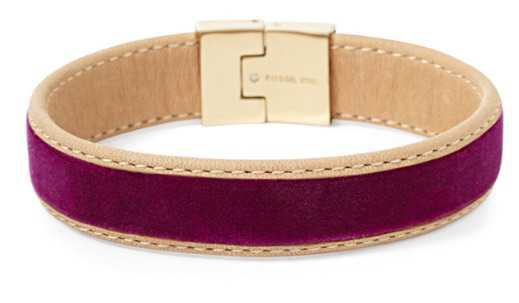 magenta leather bracelets