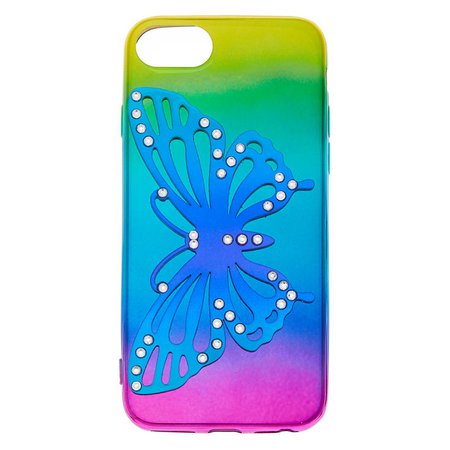 Rainbow Butterfly Phone Case | Claire's US