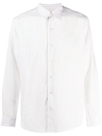 Sunflower white vertical-stripe long-sleeve shirt for men | 1077 at Farfetch.com