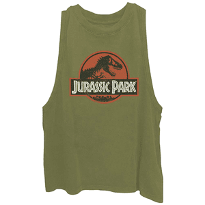 Green 'Jurassic Park' Muscle Tee for $15.00 available on URSTYLE.com