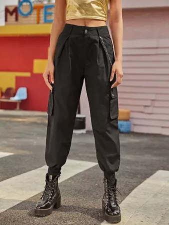 chained cargo pants