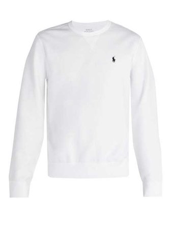 Logo-embroidered crew-neck jersey sweatshirt | Polo Ralph Lauren | MATCHESFASHION.COM