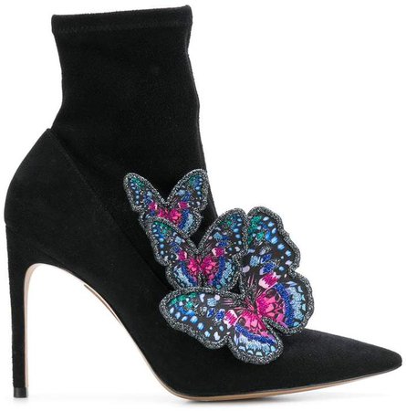 Butterfly ankle boots