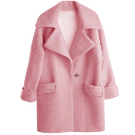 Fashion New Pink Wool Jacket Womens Loose Woolen Blend Coat Outwear 2020 Autumn Winter Girls Ladies Casual Cashmere Overcoat|Wool & Blends| - AliExpress