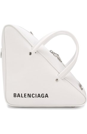 Женская сумка triangle duffle s BALENCIAGA белого цвета — купить за 118500 руб. в интернет-магазине ЦУМ, арт. 476975/C8K02