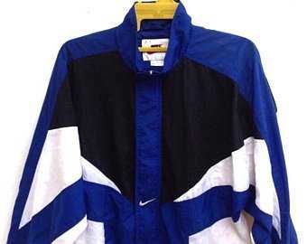 Vintage 90s UMBRO Windbreaker Jacket Side Tape Descente Small