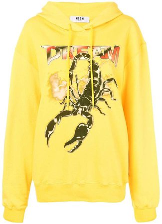 scorpion print hoodie