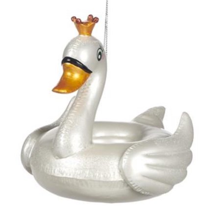 Goodwill Christmas Ornaments Swan Floatie