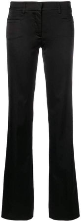 Pre-Owned bootcut satin trousers