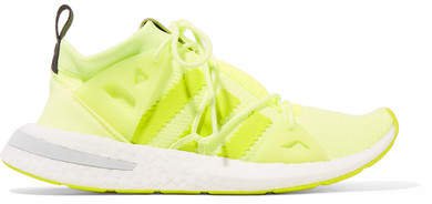 Arkyn Rubber-trimmed Neon Mesh Sneakers - Chartreuse