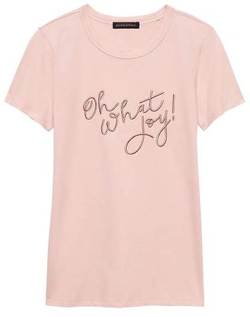 SUPIMA® Cotton Oh What Joy Graphic T-Shirt