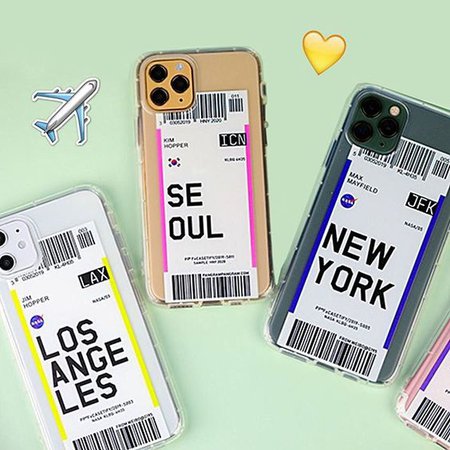 Boarding pass phone cases